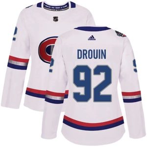 Damen Montreal Canadiens Trikot Jonathan Drouin 92 Weiß 2017 100 Classic Authentic